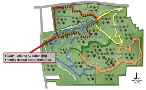 Atlanta Audubon Bird Friendly Habitat Restoration Area