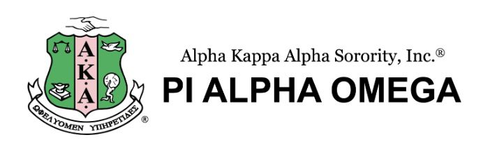 A black and white image of the alpha kappa alpha logo.