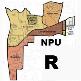 A map of the npu r shows all the parks.