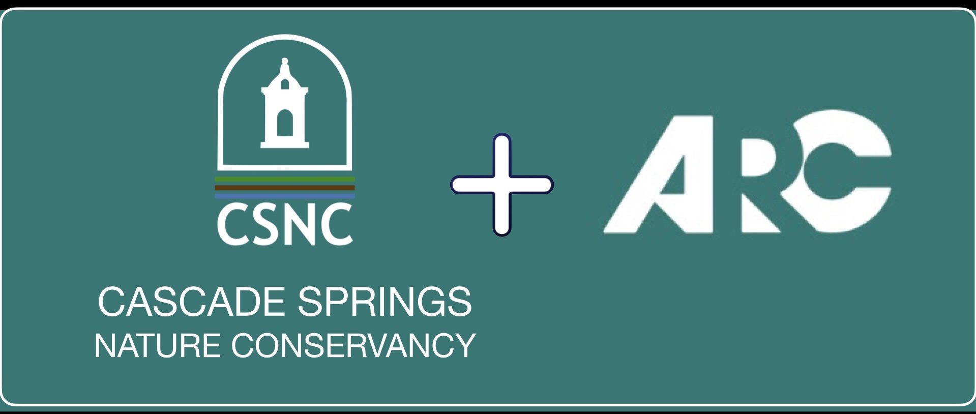 A green sign with the words " asheville springs conservancy " and " asheville nc ".