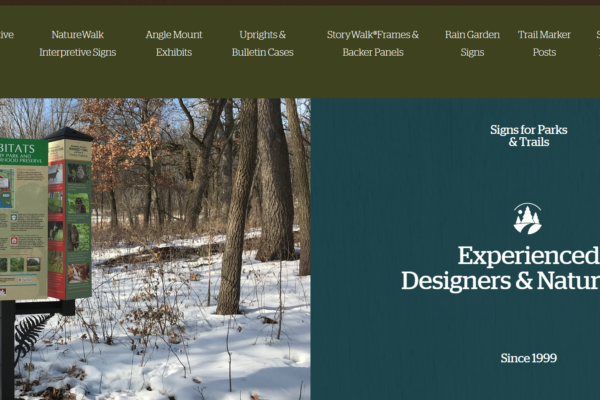 A screenshot of the website for an arboretum.